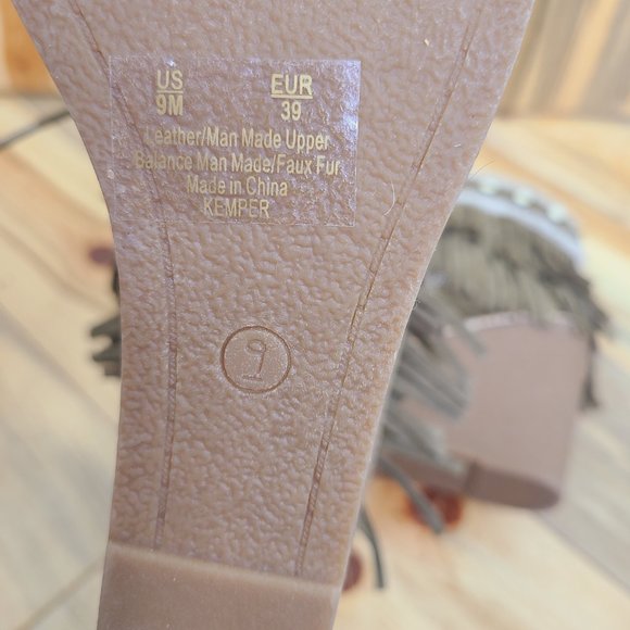 Sam Edelman Kemper Fringe Wedge Suede Booties - Picture 7 of 7